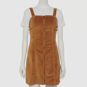 NWT Women's Brown Corduroy Mini Dress